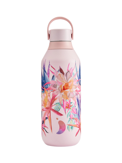 Chilly's Series 2 Insulated Leak-Proof Drinks Bottle, 500ml, Cactus Flower, Cactus Flower