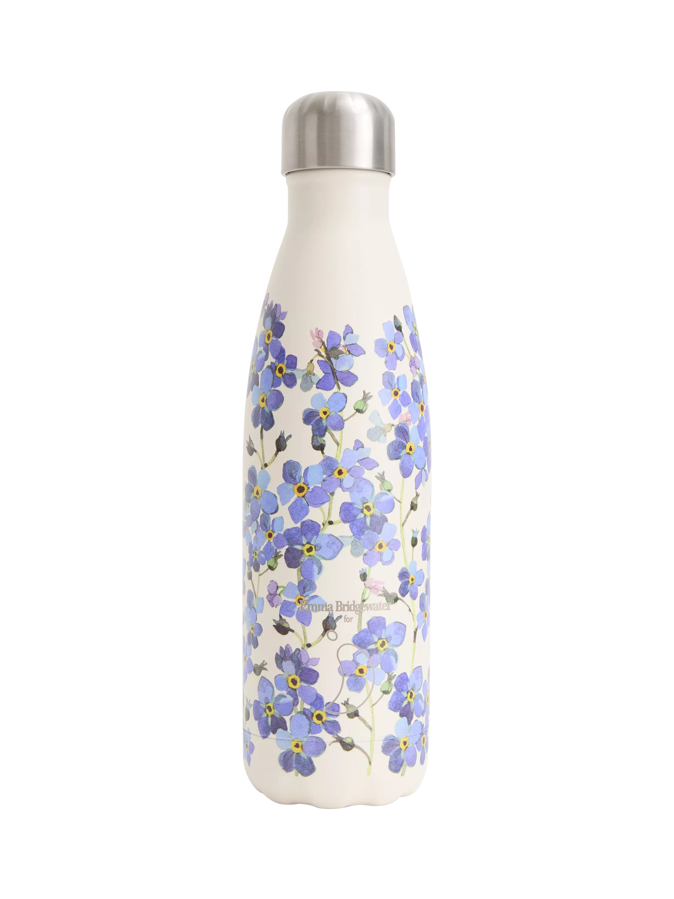 Chilly's x Emma Bridgewater Insulated Leak-Proof Drinks Bottle, 500ml, Forget-Me-Not