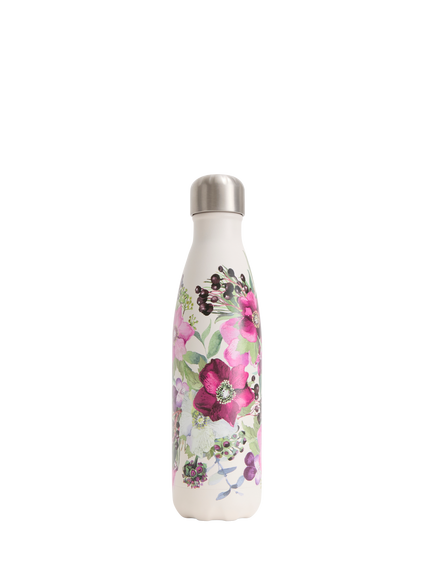 Chilly's x Emma Bridgewater Insulated Leak-Proof Drinks Bottle, 500ml, Winter Flower - view 2, Winter Flower