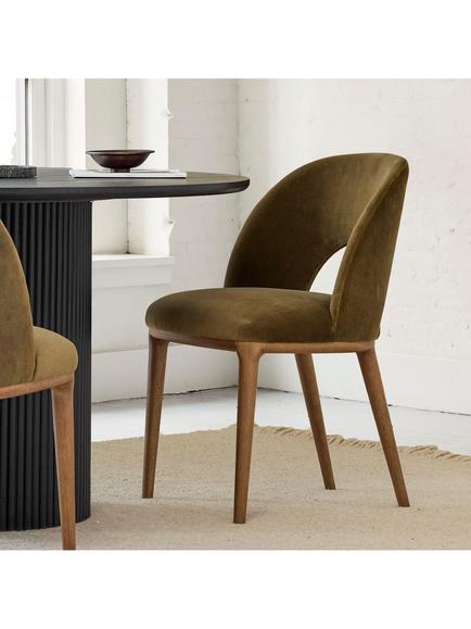 West Elm Boerum Dining Chair, Juniper - view 2, Juniper
