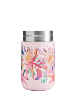 Chilly's Series 2 Double Wall Insulated Travel Coffee Cup, 340ml, Cactus Flower - view 2, Pink