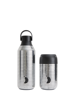 Chilly's Series 2 Double Wall Insulated Travel Mug, 340ml, Disco - view 2, Silver