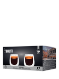 Bialetti Verona Double Walled Espresso Coffee Glasses, Set of 2, 80ml, Clear
