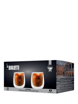 Bialetti Verona Double Walled Coffee Glasses, Set of 2, 250ml, Clear - view 2, Clear