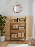 CuddleCo Aria 3-Tier Rattan Shelving Unit, Natural