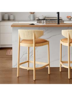 West Elm Ezra Counter Stool, Sesame - view 2, Sesame