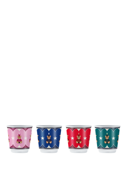 Bialetti Joyful Memories Porcelain Bichierini Cups, Set of 4, Multi