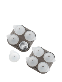 Final Touch 4 Ball Ice Mould Tray, Pack of 2 - view 2, Grey