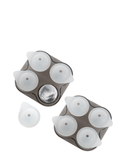 Final Touch 4 Ball Ice Mould Tray, Pack of 2 - view 2, Grey