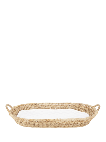 CuddleCo Musa Rattan Changing Basket and Liner, Natural, Natural