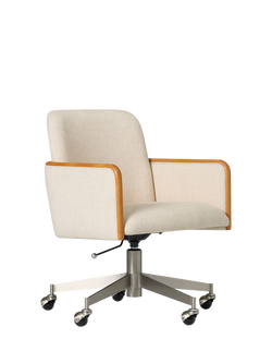 West Elm Show Wood Swivel Office Chair, Sand, Sand