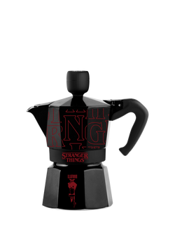 Bialetti Stranger Things Moka Express Hob Espresso Coffee Maker, Black/Red, Black/Red