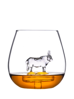 Bar Bespoke Highland Cow in a Glass, 500ml, Clear - view 2, Clear