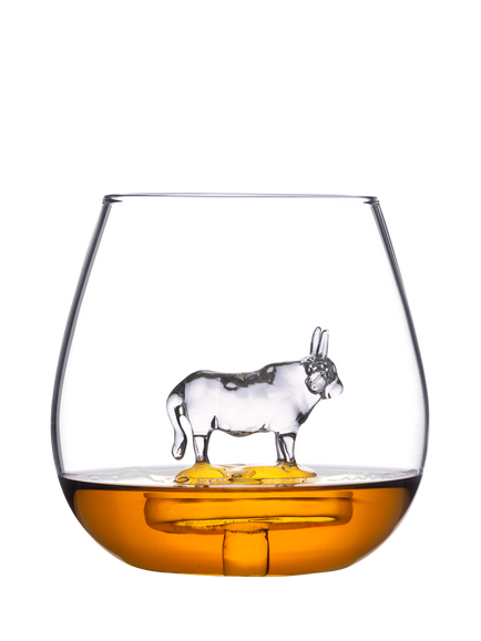 Bar Bespoke Highland Cow in a Glass, 500ml, Clear - view 2, Clear
