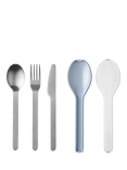 Mepal Stainless Steel Portable Cutlery Set & Case, Nordic Blue
