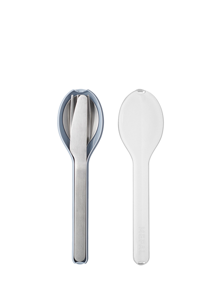 Mepal Stainless Steel Portable Cutlery Set & Case - view 2, Nordic Blue