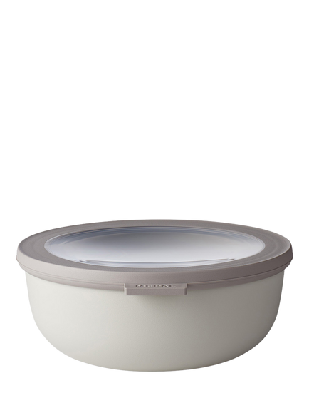 Mepal Cirqula Round Food Storage Bowl, 1.25L, Nordic White