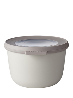 Mepal Cirqula Round Food Storage Bowl, 500ml, Nordic White