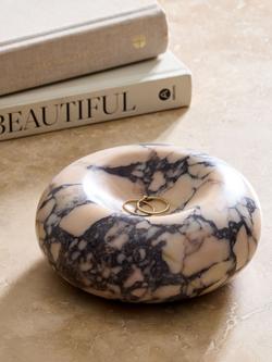 West Elm Exotic Marble Trinket Dish, Pink - view 2, Pink