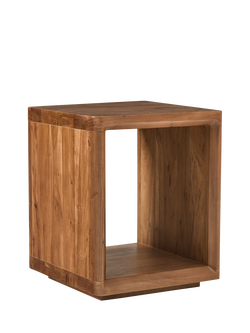 West Elm Calla Side Table, Cool Walnut, Natural