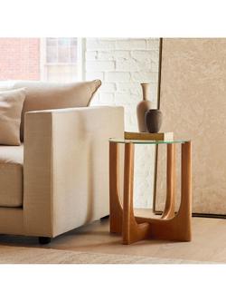 West Elm Harper Side Table, Acorn - view 2, Acorn