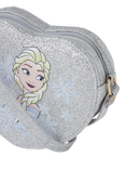 NAME IT Kids' Glitter Heart Shaped Frozen Elsa Bag, Silver