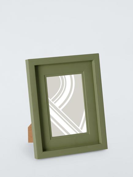 John Lewis Stepped Photo Frame, 4 x 6" (10 x 15cm), Solid Green