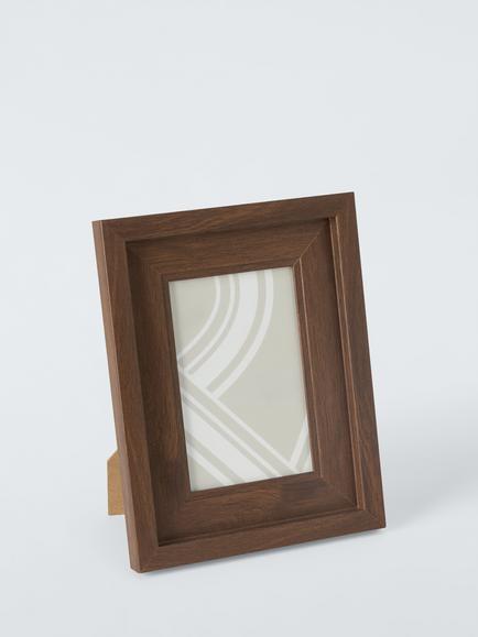 John Lewis Stepped Photo Frame, 4 x 6" (10 x 15cm), Solid Walnut