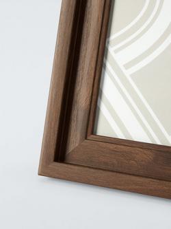 John Lewis Stepped Photo Frame, 4 x 6" (10 x 15cm) - view 2, Solid Walnut