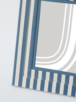 John Lewis Stepped Photo Frame, 5 x 7" (13 x 18cm) - view 2, Blue Stripe