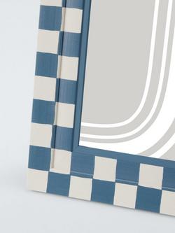 John Lewis Stepped Photo Frame, 5 x 7" (13 x 18cm) - view 2, Blue Check