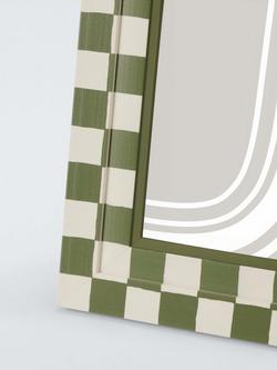 John Lewis Stepped Photo Frame, 5 x 7" (13 x 18cm) - view 2, Green Check