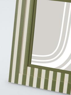 John Lewis Stepped Photo Frame, 5 x 7" (13 x 18cm) - view 2, Green Stripe