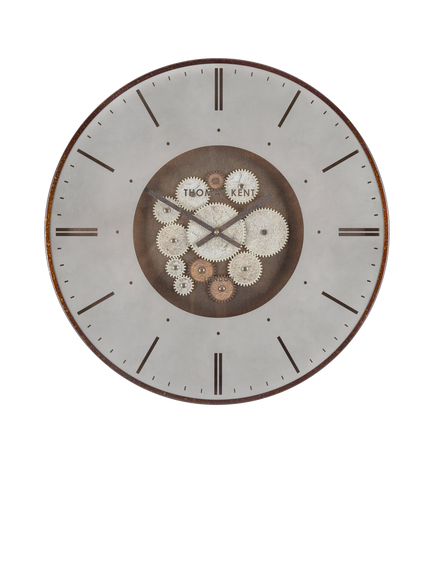 Thomas Kent Clocksmith Cog Analogue Wall Clock, 53cm, Bronze, Bronze