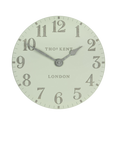 Thomas Kent Clocksmith Arabic Numeral Wall Clock, 53cm, Pearl Green