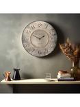 Thomas Kent Harvest Wall Clock, 53cm, Antique Gold