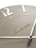 Thomas Kent Mulberry Arabic Numeral Wall Clock, 30cm, Mocha