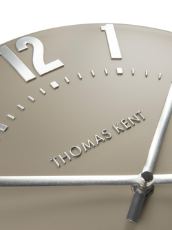 Thomas Kent Mulberry Arabic Numeral Wall Clock, 30cm - view 2, Mocha