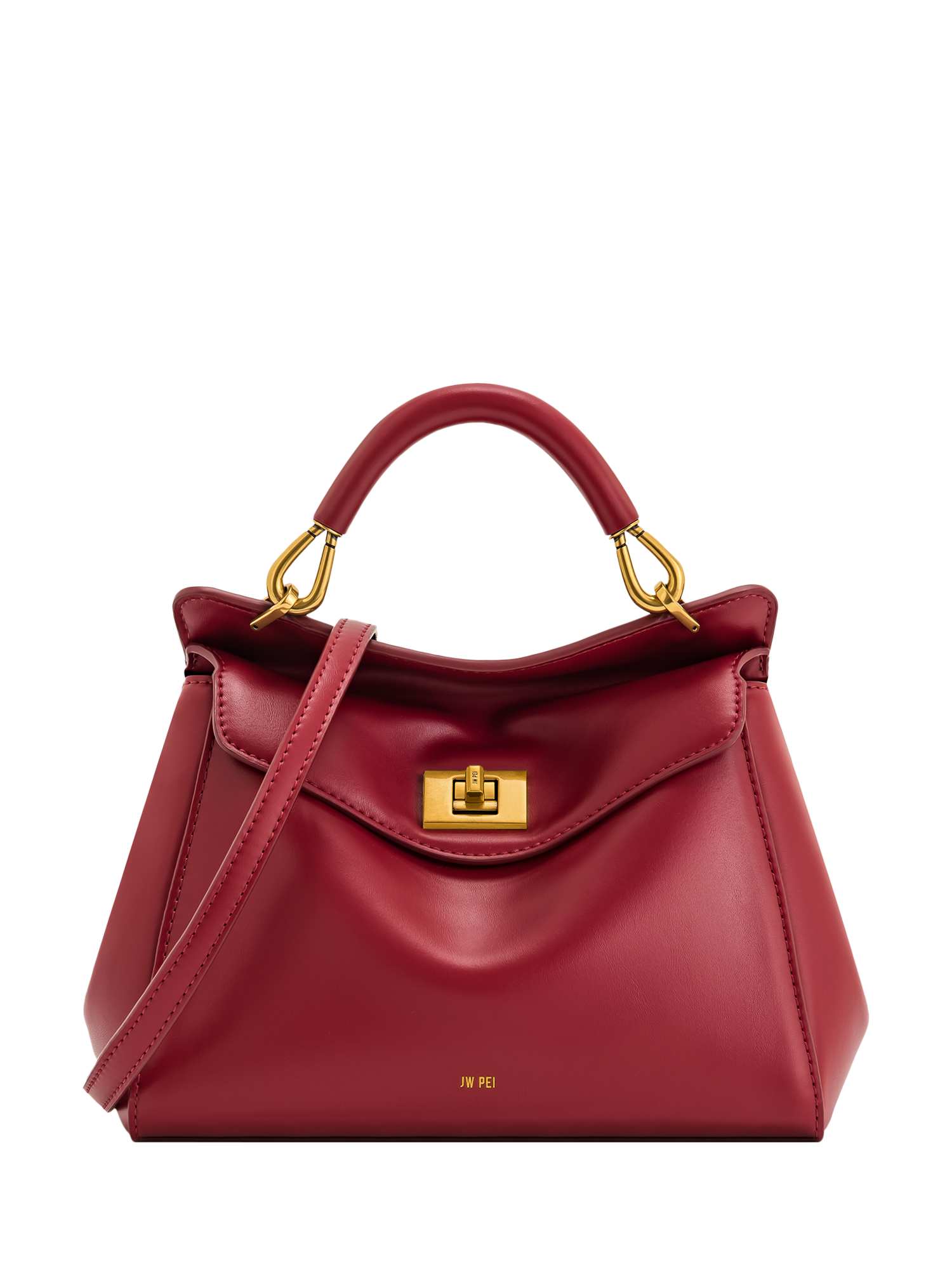 Product image 1 of 4, which shows JW PEI Lucia Crossbody Bag, Claret