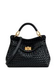 JW PEI Lucia Woven Crossbody Bag, Black