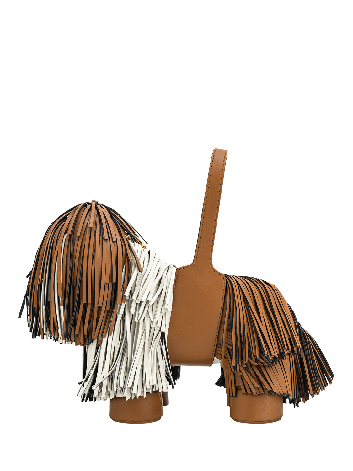 Product image 3 of 4, which shows JW PEI Nita Puppy Shape Handbag, Brown/Multi