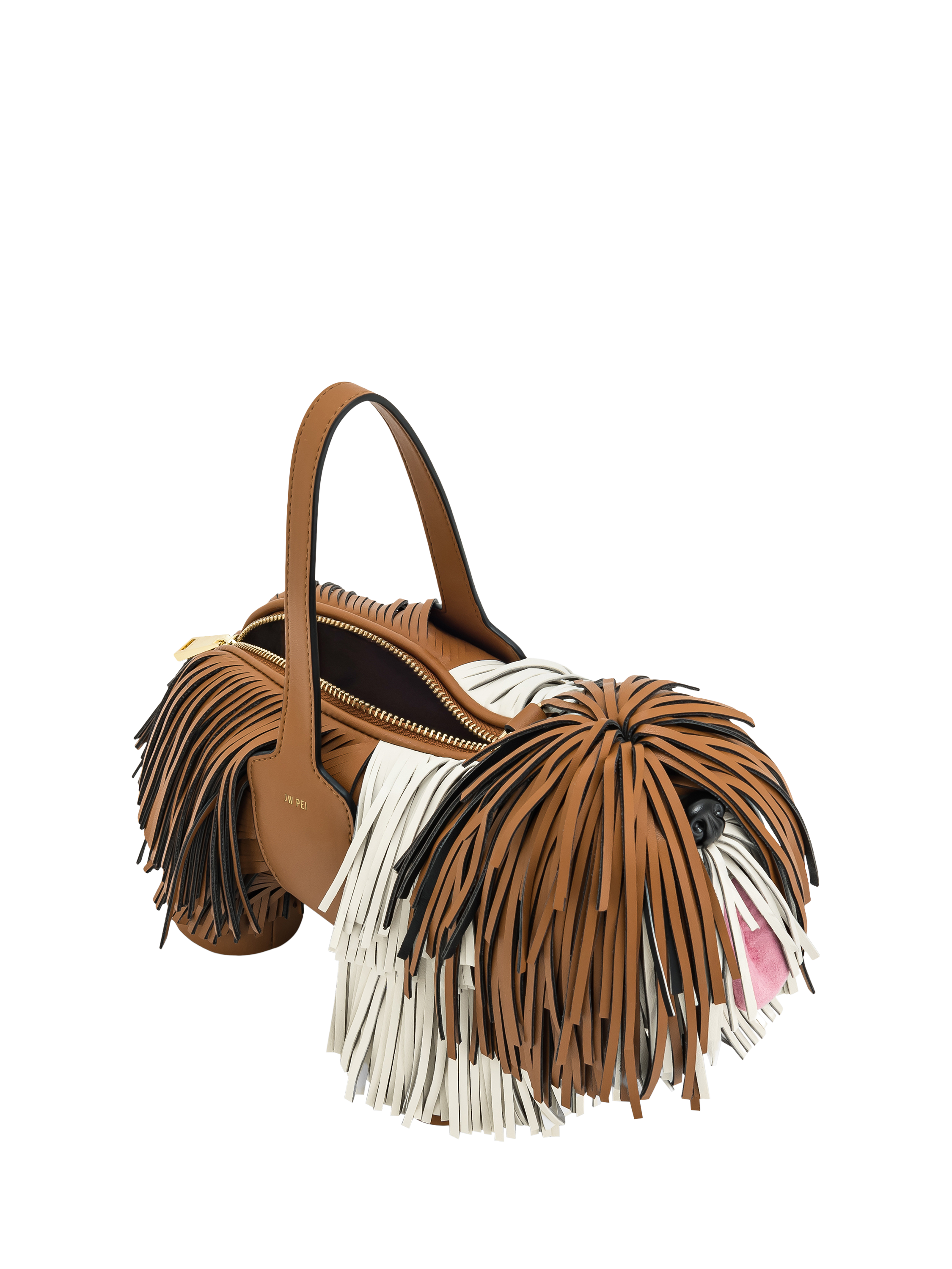 Product image 4 of 4, which shows JW PEI Nita Puppy Shape Handbag, Brown/Multi