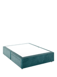 John Lewis Non-Sprung Upholstered 2 Drawer Divan Base, Double, Deep Velvet Teal