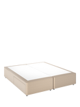 John Lewis Non-Sprung Upholstered 2 Drawer Divan Base, Super King Size