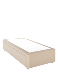 John Lewis Non-Sprung Upholstered 2 Drawer Divan Base, Single