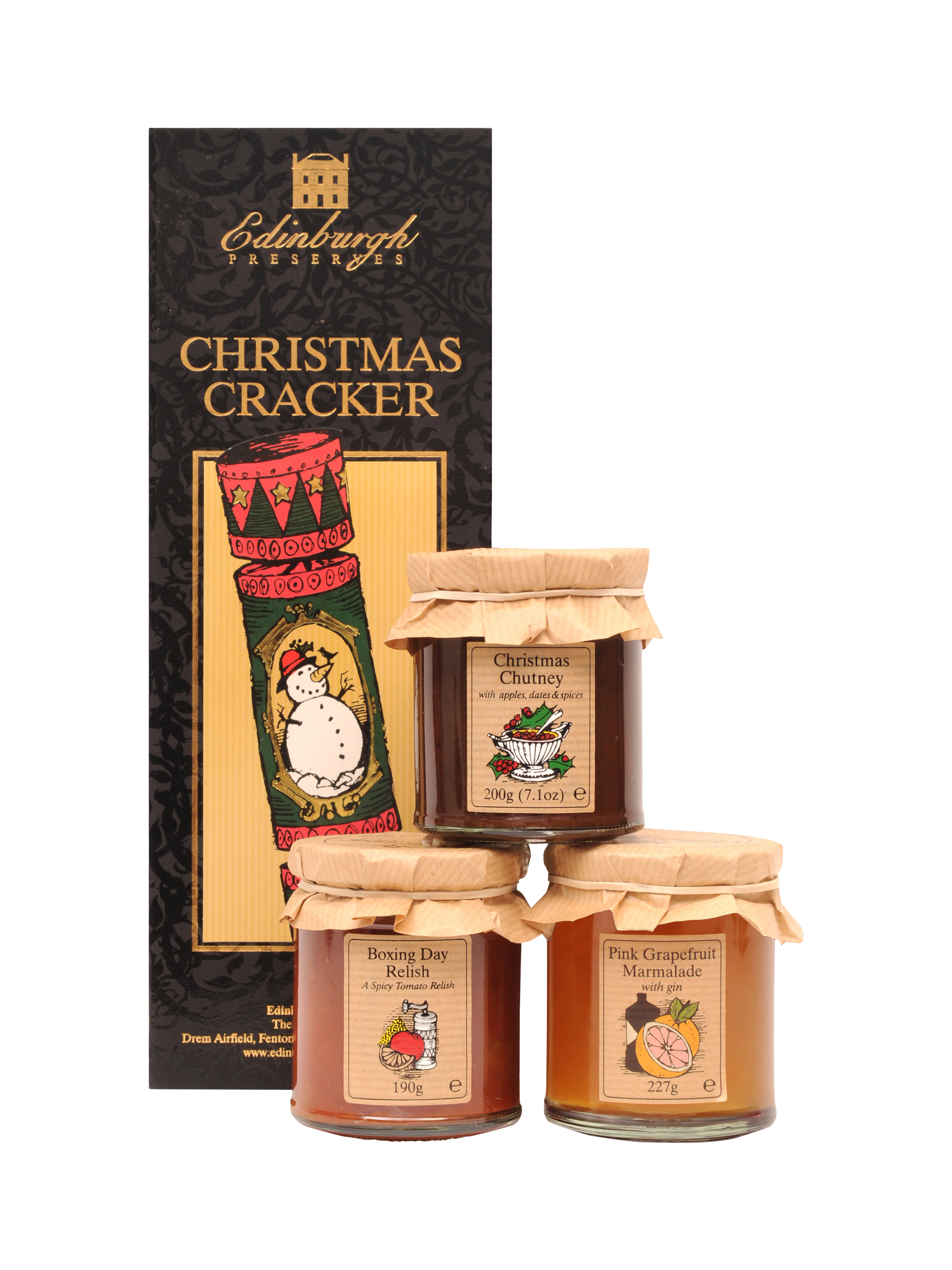 Edinburgh Preserves Christmas Cracker Trio, 617g