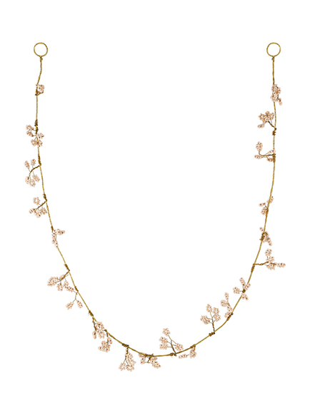 nkuku Tanu Garland, Brass/Natural, L128cm, Brass/Natural