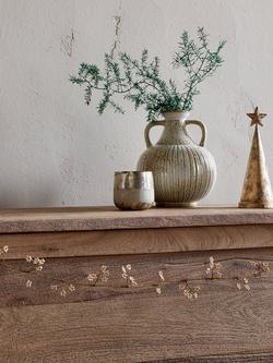 nkuku Tanu Garland, Brass/Natural, L128cm - view 2, Brass/Natural