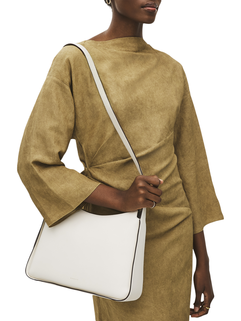 Product image 5 of 5, which shows Radley Westwell Lane Medium Leather Crossbody Bag, Chalk