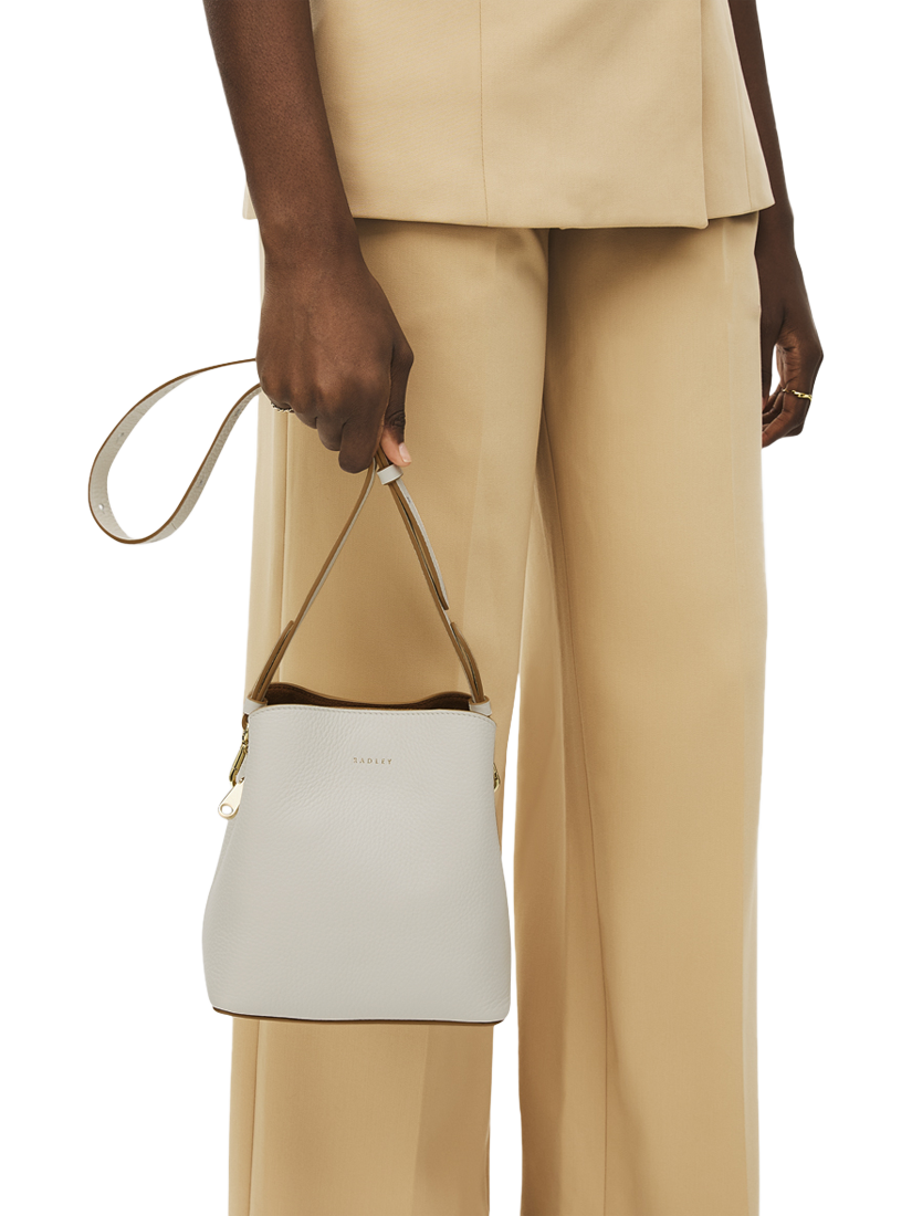 Product image 5 of 6, which shows Radley Dukes Place Leather Small Compartment Crossbody Bag, Chalk